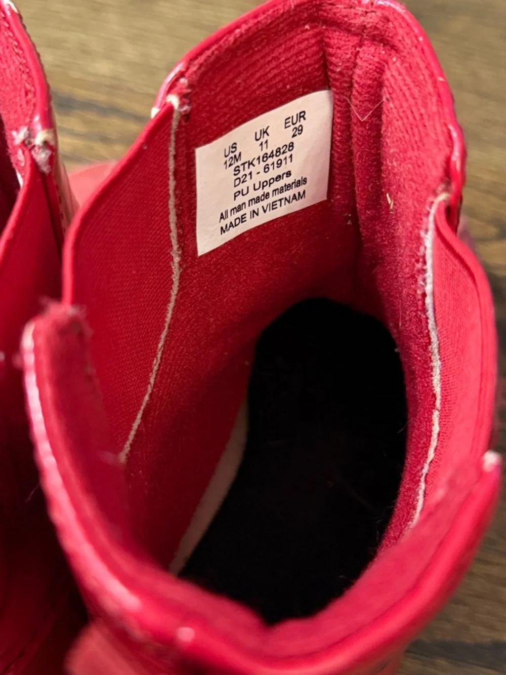 Sperry Red Waterproof Duck Boots - Kids size 12